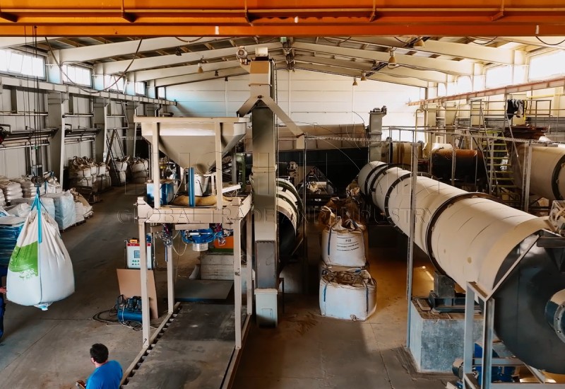 biogas digestate fertilizer pelletizing plant